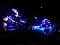 花巻未来都市銀河地球鉄道壁画の写真