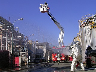平成19年度の春季火災予防運動の訓練の写真1