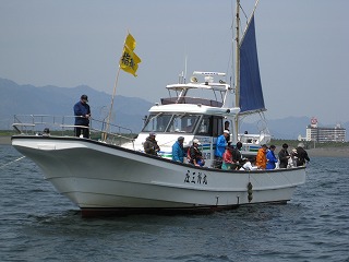 前回のシロギス沖釣り大会の写真