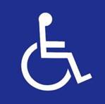 障害者のための国際シンボルマークです。駐車禁止を免れる、または障がい者専用駐車場が優先的に利用できるなどの証明にはなりませんので、ご理解の上ご使用下さい。