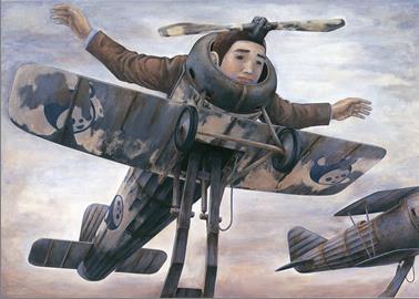 《飛べなくなった人》平成8年、静岡県立美術館蔵の画像
