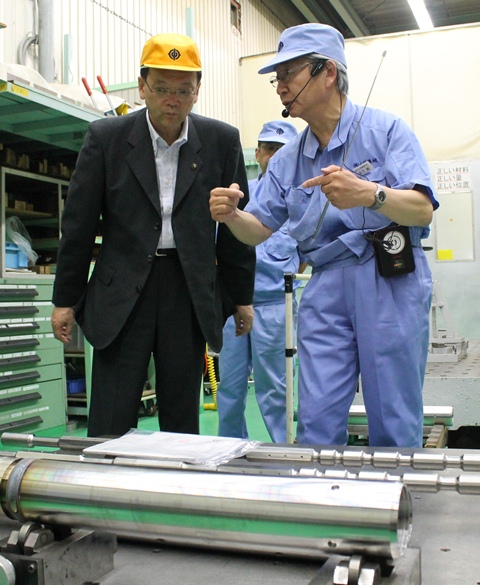 山川機械製作所訪問の写真