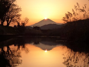 岡崎から富士山の写真