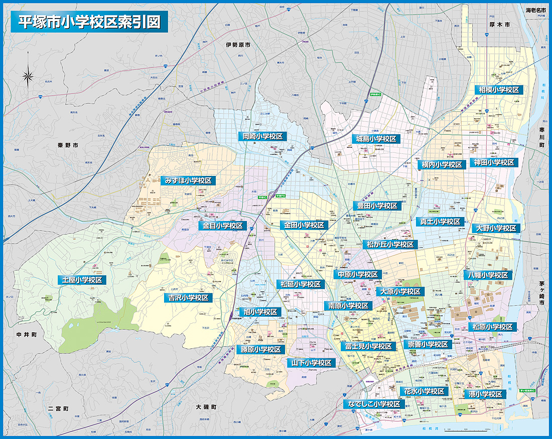 平塚市全域図