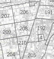 遺跡分布地図のサンプル画像