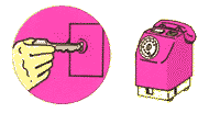 赤・ピンク電話での通報の図