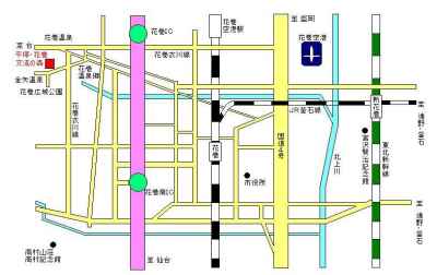 東北新幹線新花巻駅より車で約20分