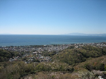 湘南平から南西を眺めた写真