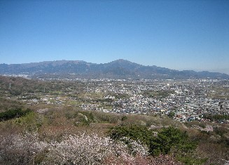 湘南平から北を眺めた写真