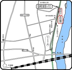 馬入水辺の楽校の地図