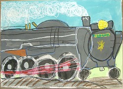 横山昴二郎さんの作品「Ｄ52型蒸気機関車」