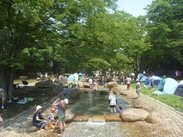 流れの広場中流の画像