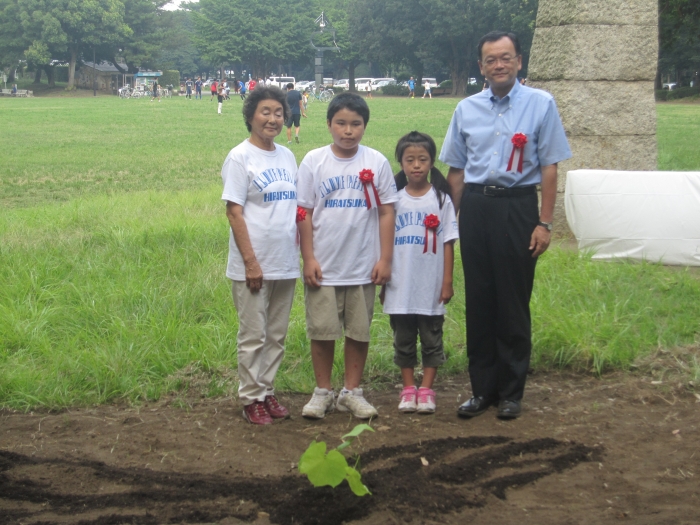 8月16日(日曜日)植樹式当日の写真