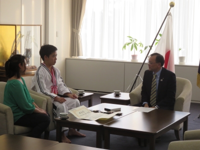 市長表敬訪問の様子