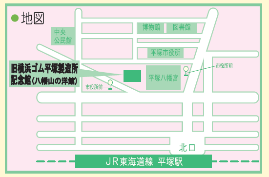 八幡山の洋館地図