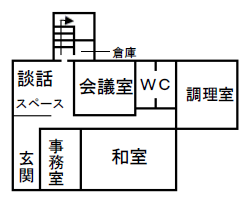 横内公民館1階平面図