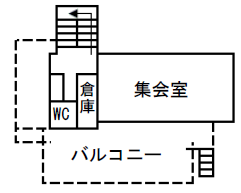 横内公民館2階平面図