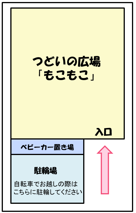 つどいの広場「もこもこ」敷地内地図