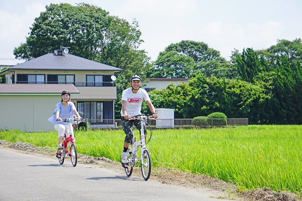 金目川近くの田園風景