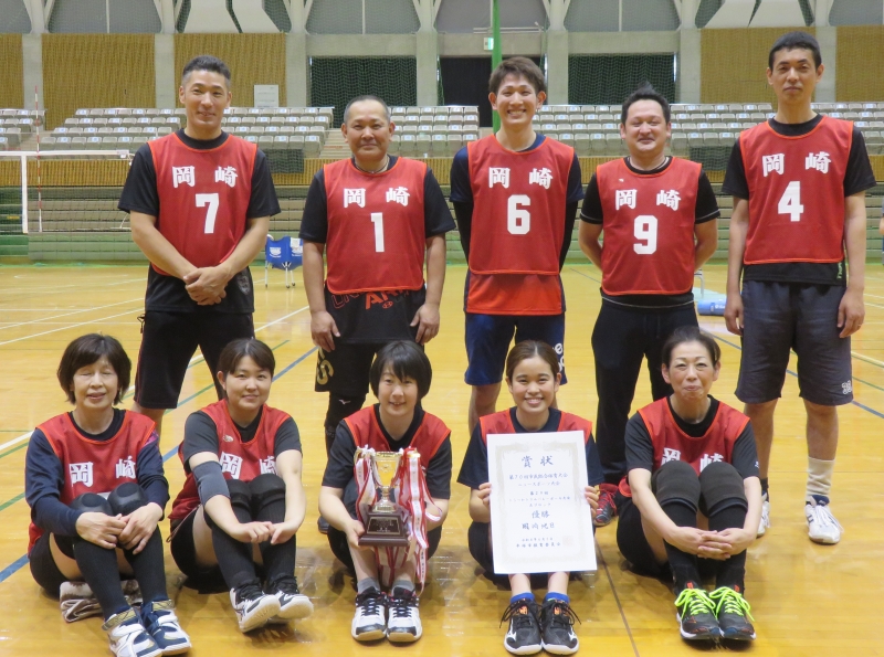 Aブロック優勝　岡崎地区集合写真