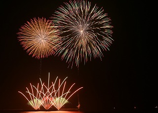 平塚の夜空を彩る花火