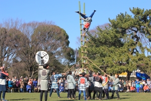過去のはしご乗りの写真