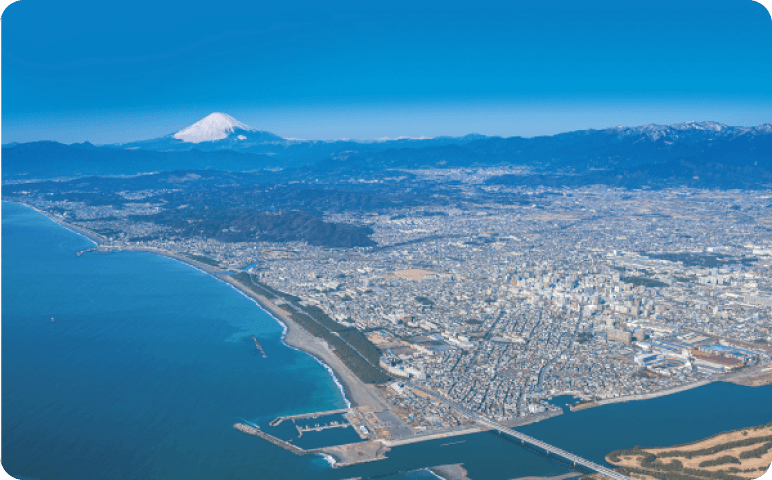 平塚市の航空写真
