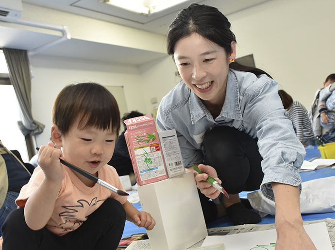 子ども向けワークショップの写真