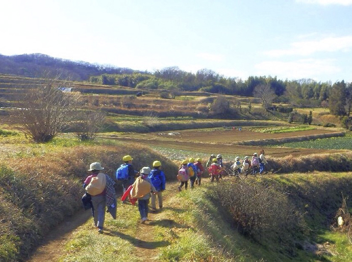 里山ハイキングの写真