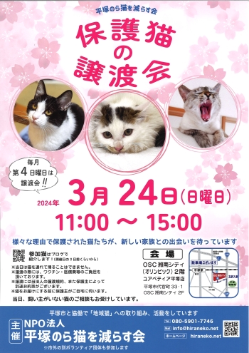 9月24日譲渡会のポスター画像