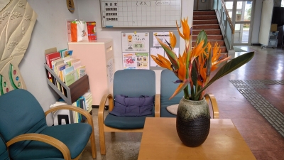 城島公民館ロビーバス待ちスポット