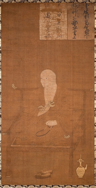 絹本着色　僧空海画像