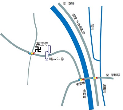 位置図（薬王寺）