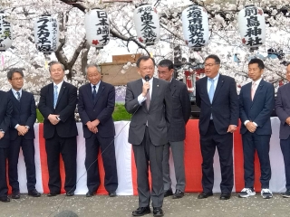 渋田川桜まつりの様子