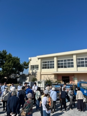 給水訓練の様子