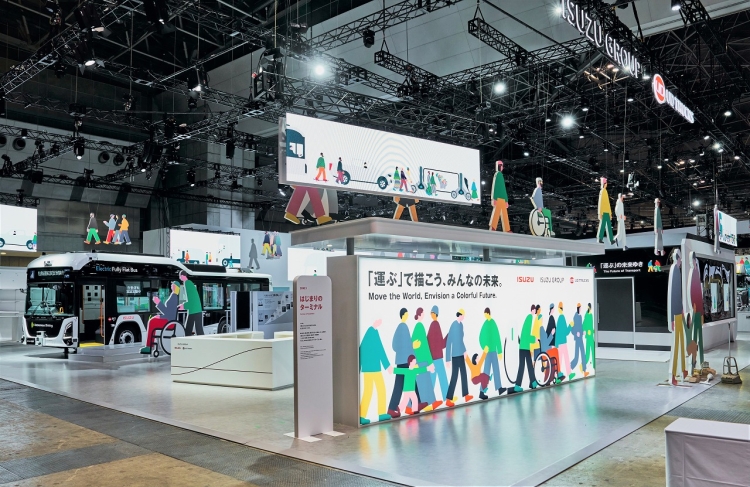 ジャパンモビリティショー展示ブースの写真