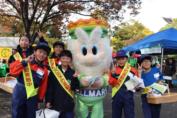 火災予防の啓発活動の様子