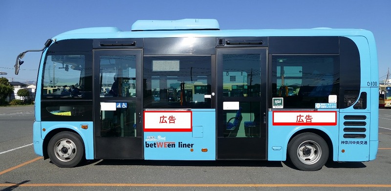 歩道側広告掲載位置イメージ