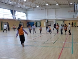 ドッジボール教室の様子です