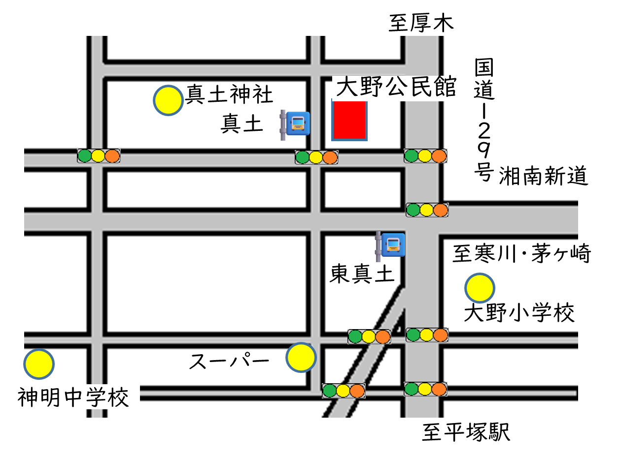 大野公民館案内地図
