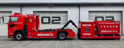 遠距離送・排水車（システム降下）の写真