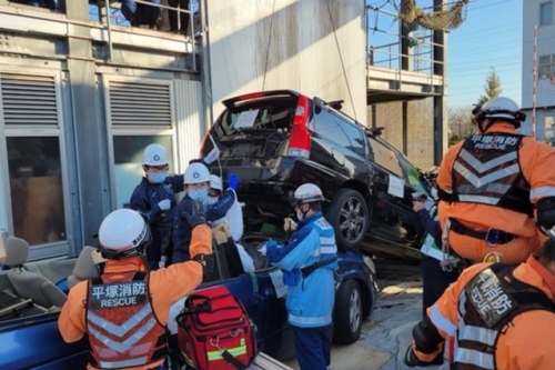 交通救助訓練の写真