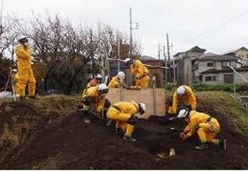 土砂災害訓練の写真